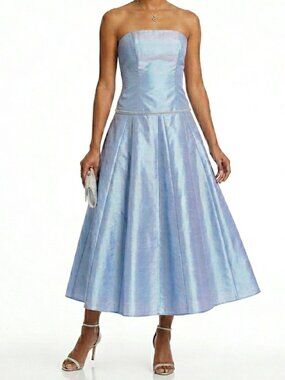 Alfred Angelo 2 Piece "Blue Frost" Taffeta Dress NEW Sz. 14